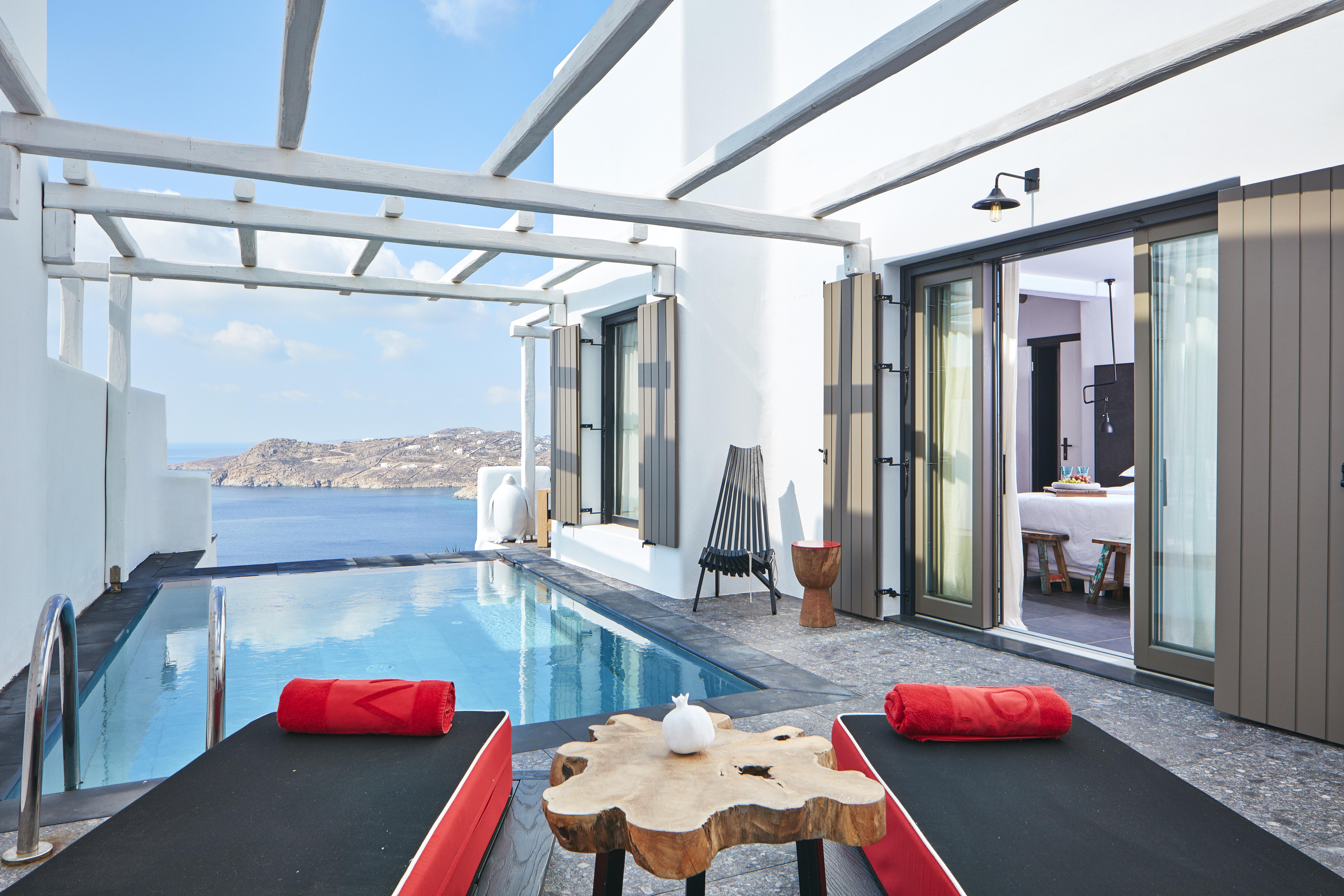 มิโคเนียน อวาตอน - ดีไซน์ โฮเต็ล Hotel Elia  ภายนอก รูปภาพ
